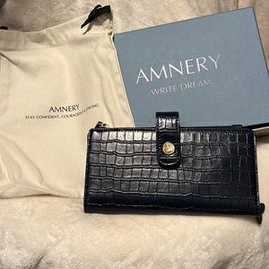 Amnery wallet planner leather